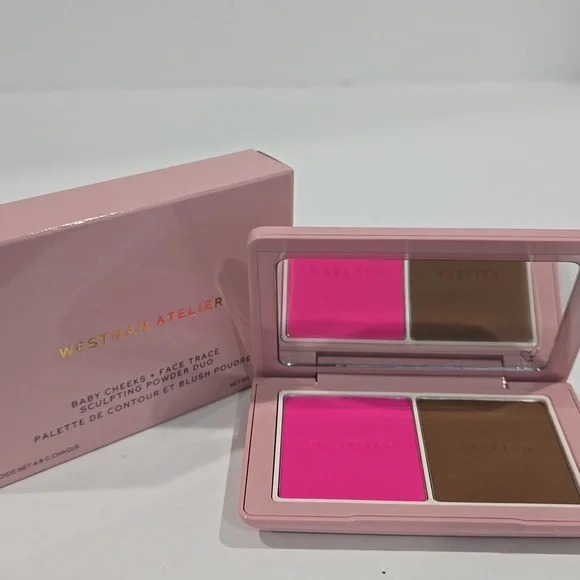 NIB ✅Westman Atelier POPPET GANACHE Baby Cheeks +Face Trace Sculpting Powder Duo